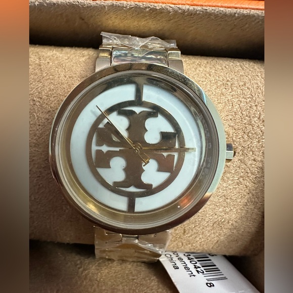 Tory Burch Reva White Dial Gold Tone Stainless Steel Quartz Ladies Watch NWT - Picture 5 of 6